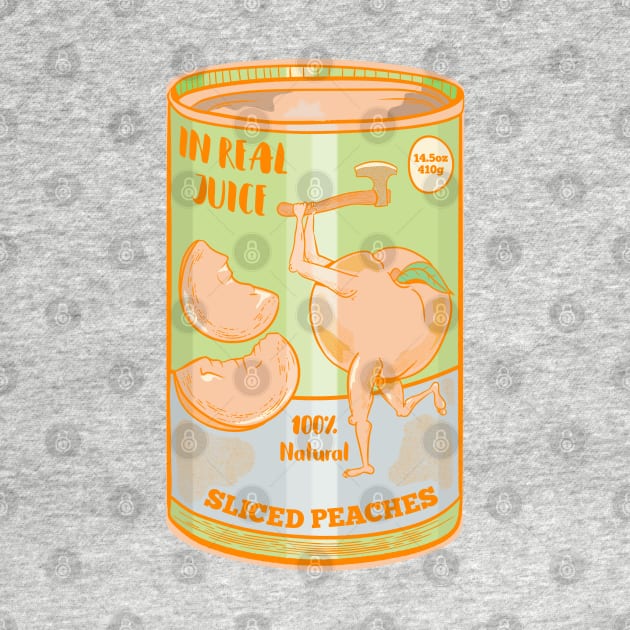 Retro can of peaches by mailboxdisco